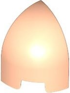 Brick Round Curved 1 x 1 x 1 1/3 Quarter Dome in Light Nougat