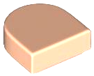 Tile Round 1 x 1 Half Circle in Light Nougat