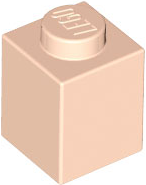 Brick 1 x 1 in Light Nougat