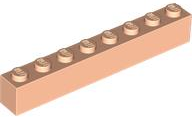 Brick 1 x 8 in Light Nougat