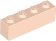 Brick 1 x 4 in Light Nougat