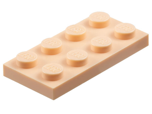 Plate 2 x 4 in Light Nougat