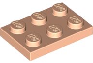 Plate 2 x 3 in Light Nougat