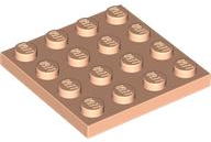 Plate 4 x 4 in Light Nougat