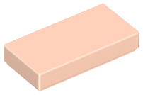Tile 1 x 2 with Groove in Light Nougat