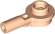 Plate Special Round 1 x 1 with Hollow Stud and Horizontal Bar 1L in Light Nougat