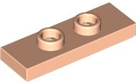 Plate Special 1 x 3 with 2 Studs with Groove and Inside Stud Holder (Jumper) in Light Nougat