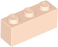 Brick 1 x 3 in Light Nougat