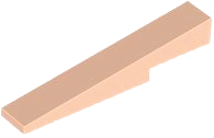 Brick Sloped 1 x 6 x 1 with 1 x 2 x 1/3 Cutout in Light Nougat