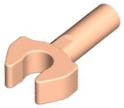 Bar 1L with Clip [Cut Edges and One Side Hole] [Full Clip] in Light Nougat