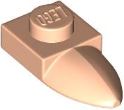 Plate Special 1 x 1 with Tooth in Light Nougat