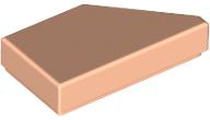Tile 1 x 2 with Stud Notch Left in Light Nougat