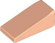 Brick Sloped 18° 2 x 1 x 2/3 in Light Nougat