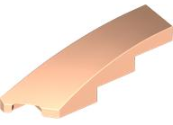 Brick Wedged, Curved 1 x 4 with Stud Notch Left in Light Nougat