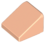 Brick Sloped 30° 1 x 1 x 2/3 (Cheese Slope) in Light Nougat