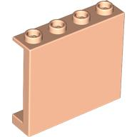 Panel 1 x 4 x 3 [Side Supports / Hollow Studs] in Light Nougat