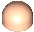 Dome 1 x 1 x 2/3 in Light Nougat
