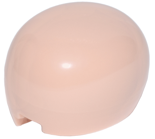 Brick Round Dome 3 x 2 1/2 x 2 (Mario Nose) in Light Nougat