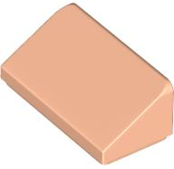 Brick Sloped 30° 1 x 2 x 2/3 in Light Nougat