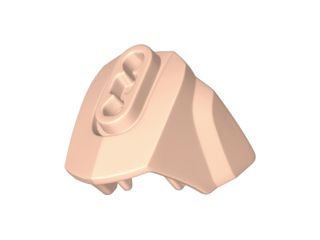 Large Figure Limb Cover, Size 3, Armor with Ball Joint Socket in Light Nougat