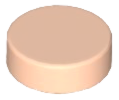 Tile Round 1 x 1 in Light Nougat