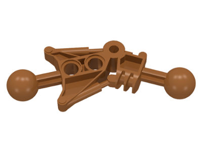 Large Figure Skeletal, Limb, Angular with 2 Ball Joints, and 2 Holes (Toa) in Light Brown