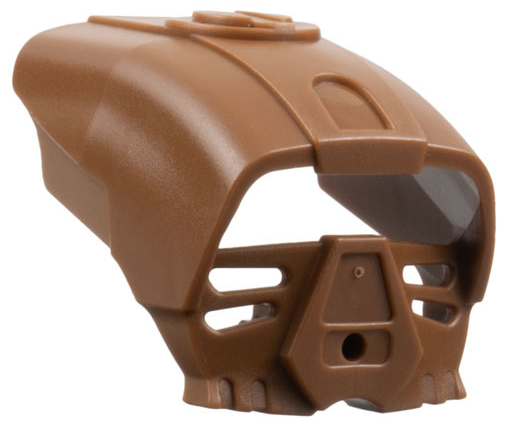 Large Figure Mask Komau (Toa Metru) in Light Brown