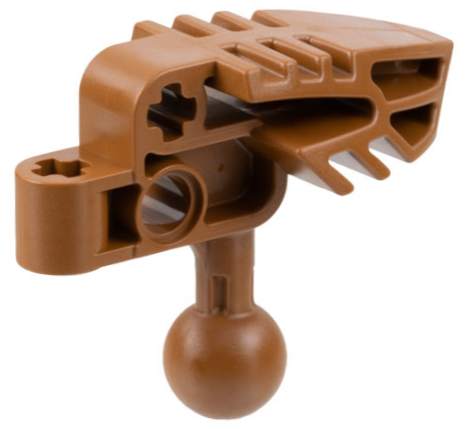 Large Figure Head Connector Block (Vahki) in Light Brown
