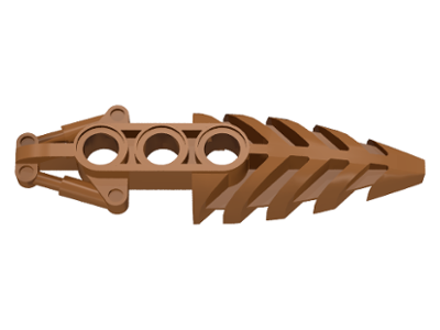 Large Figure Foot, with 3 Holes, Visorak in Light Brown