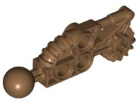 Large Figure Skeletal, Limb, with Ball Joint, and Gear with Axle Hole (Toa Hordika) in Light Brown
