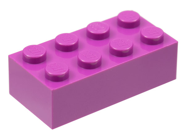 Brick 2 x 4 in Light Purple
