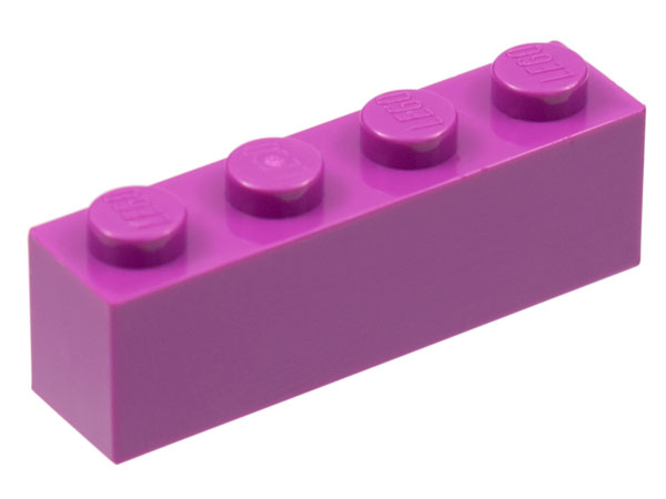 Brick 1 x 4 in Light Purple