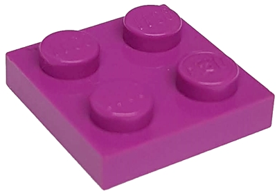 Plate 2 x 2 in Light Purple