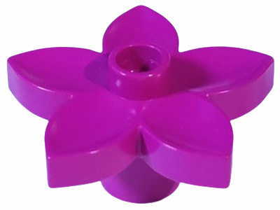 Duplo Plant, Flower with 1 Top Stud in Light Purple