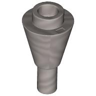 Cone 1 x 1 Inverted with Bar at Bottom (Ice Cream Cone) in Flat Silver