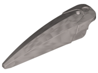 Large Figure Limb Cover / Claw / Spike Large with Axle in Flat Silver