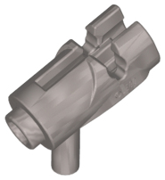 Launcher, Weapon Gun / Blaster / Shooter Mini in Flat Silver