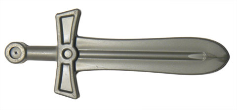 Duplo Sword / Broadsword in Flat Silver