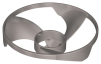 Propeller 3 Blade 13 Diameter in Flat Silver