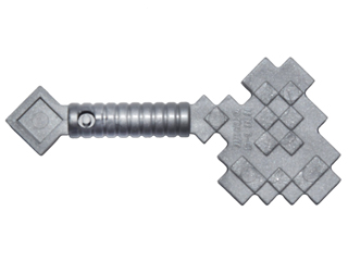 Weapon Axe Blocky in Flat Silver