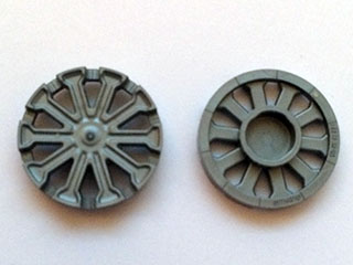 Wheel Cover 10 Spoke T Shape - for Wheel 18976 in Flat Silver