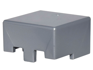 Helmet Rectangular in Flat Silver