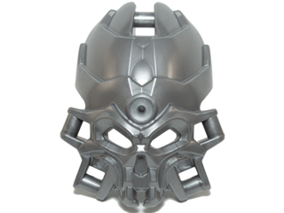 Large Figure Mask Skull Spider in Flat Silver