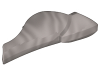 Large Figure Limb Cover, Leg Shin Guard with Ball Joint Socket in Flat Silver
