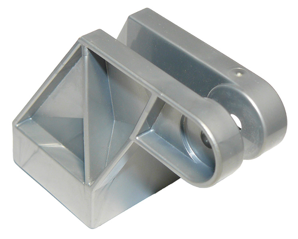 Duplo Crane Base 2 x 2 with Hook Holder in Flat Silver