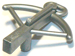 Weapon Crossbow and Bolt in Flat Silver