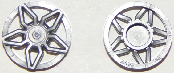 Wheel Cover 5 Spoke Framed in Flat Silver