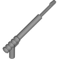 Weapon Spear Gun with Rounded Trigger and Thin Spear Base in Flat Silver