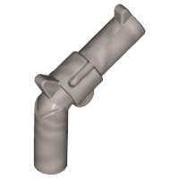 Weapon Gun / Pistol / Revolver Large Barrel, Long Grip in Flat Silver