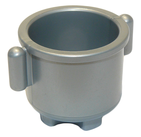 Duplo Kettle with Closed Handles 2 x 2 x 1.5 in Flat Silver